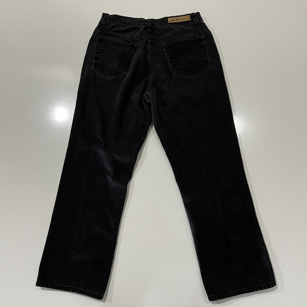 Bill Blass Perfect Fit Jeans Women's Black Straight Leg Cotton Size 6 - Picture 3 of 7